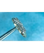 VINTAGE 14K CHANNEL SET ENGAGEMENT BAND 1/4 CTW 18 DIAMONDS 2.20 GRAMS S... - $7,048.81 MXN