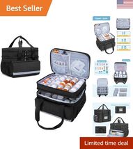 Double Layers Pill Bottle Organizer Bag Empty, Medicine Organizer Storag... - $44.90