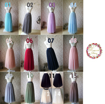 Light Blue Wedding Tulle Skirt High Waisted Full Long Tulle Skirt Plus Size image 7