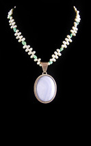 Kathleen Chavez pendant necklace - Gerard Yasca pearl necklace - Sterling lace a - £233.07 GBP