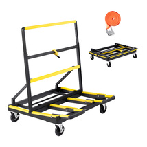 VEVOR Drywall Cart Dolly 1800LBS 4 Casters Foldable Deck Tie-Down Plywoo... - $149.99
