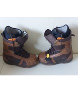 BURTON FREESTYLE Men 10 Brown Saddle Leather Snowboarding Boots Rare Ear... - £52.49 GBP