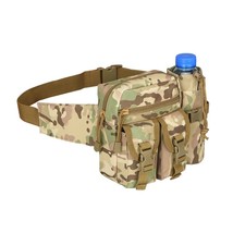 Waterproof Nylon Men Fanny Pack Military Army Waist Bag Hiking Outdoor Camping S - £28.84 GBP