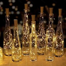 10 Wine Bottle Lights LED Fairy String Light Cork DIY Party Home Decoration UK - £3.96 GBP+