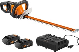 Wg284 By Worx, A 24&quot; Cordless Hedge Trimmer With 40V Power Sharing (Batteries - £211.55 GBP