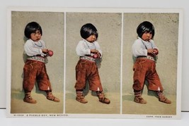New Mexico A Pueblo Boy, Phostint Postcard B2  - £7.85 GBP