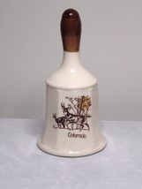 Colorado With Outdoor Deer Scene Ceramic Souvenir Bell - £8.55 GBP