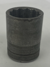 Snap On Vintage 1/2&quot; Drive 13/16&quot; 12PT Shallow Chrome Socket SW260 Made ... - $15.83