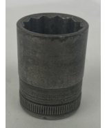 Snap On Vintage 1/2&quot; Drive 13/16&quot; 12PT Shallow Chrome Socket SW260 Made ... - $291.43 MXN