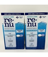 2 x Bausch Lomb Renu Travel Contact Solution Carry On Lens Case 2 oz Exp... - £12.43 GBP