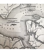Civil War Map Fortress Monroe And Its Environs 1862 Victorian Military DWY3 - $39.99