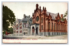 German-English Academy Temple Emmanuel Milwaukee Wisconsin WI DB Postcard P29 - £11.51 GBP