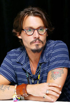 Johnny Depp With Glasses and Tattoo&#39;s 18x24 Poster - $23.99