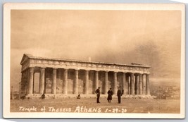 RPPC Temple of Theseus Athens Greece Jan 29 1920 UNP DB Postcard K8 - £8.06 GBP