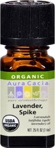 Aura Cacia, Oil Spike Lavender Organic, 0.25 Fl Oz - £15.17 GBP