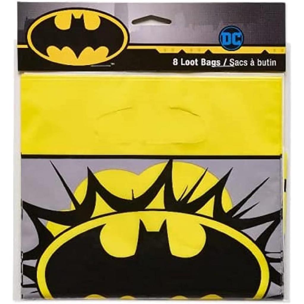 Primary image for DC Batman Classic Treat Loot Bags Birthday Party Favor Supplies 8 Per Package