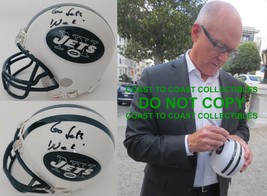 Woody Johnson autographed New York Jets mini football helmet COA exact p... - £93.44 GBP