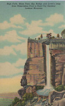 High Falls, Stone Face, Sky Bridge and Lover&#39;s Leap Lookout Mountain TN Postcard - £1.99 GBP