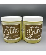 Queen Helene Hair Styling Gel SUPER HOLD 9 Alcohol-Free 16 Ounce x 2 - £34.71 GBP