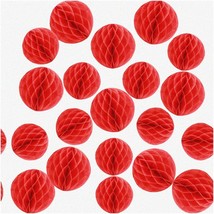 Party Poms: Vibrant Tissue Paper Honeycomb Balls - 20pcs 4inch 6inch Flo... - $35.63