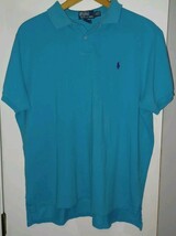 Polo Ralph Lauren Aqua Turquoise Short Sleeve Shirt Size 2XL XXL Custom Fit - $20.00