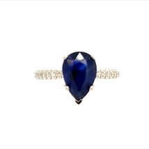 Sapphire Diamond Ring Size 6.5 14k Gold 2.77 TCW Certified $2,675 215415 - £1,178.91 GBP