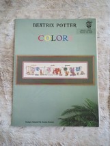 Beatrix Potter Colors Cross Stitch Book #610 Licensee Green Apple Book 1993 - $28.49