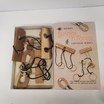 Vintage Skor-Mor's Strings n Rings Thinker Series Brain Teaser Game - $29.65