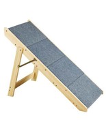 Wood Pet Stairs/Pet Steps, 2-in-1 Foldable Wooden Dog Stair for Beds, So... - $93.10
