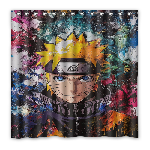 New!!! Naruto Uzumaki Custom Waterproof Polyester Shower Curtain 4 Size Item image 7