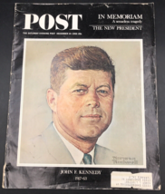 Saturday Evening Post Magazine 1963 December 14 JFK In Memoriam John F K... - £6.74 GBP