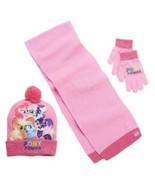  My Little Pony Winter Hat, Scarf, Gloves Pink 3 Pc Set Girls-sz 4-16 - $19.80