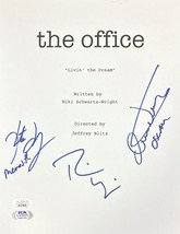 Rainn Wilson Flannery Nunez Firmado La Oficina Livin Dream Script Cubierta JSA - £156.38 GBP