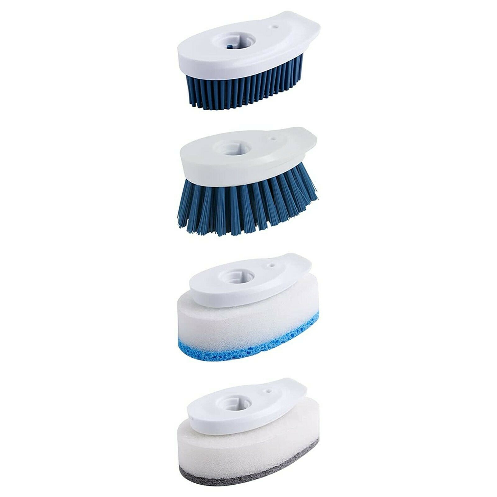 4PC Soap Dispensing Dish Cleaning Brush Refill Head Interchangeable Brus... - $9.89