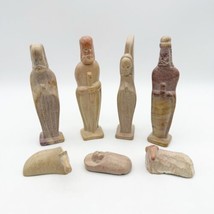 7 Pieces Christmas Nativity Set Hand Carved Soapstone Folk Art African - $19.99