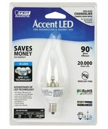 Accent LED 1.1W CA9.5 Clear Flame Tip 70 Lumens Candelabra Bulb E12 BPCF... - $15.16 CAD
