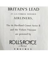 Rolls Royce Aero Engines Airliners 1953 Advertisement UK Import Aviation... - $234.75 MXN