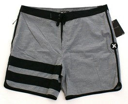 Hurley Phantom BP Slub Gray 18&quot; Boardshorts Men&#39;s NWT - £63.19 GBP