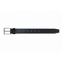 Men VALENTINI Plain Leather Belt Classic Pin Buckle V800 black image 7
