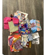 Quilting Fabric Scraps For Quilts Scrapbooking Crafts Lot of 40 + - $7.92