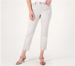 Laurie Felt Wave Denim 5-Pocket Crop Straight Jeans (Grey, 20W) A282085 - $20.73