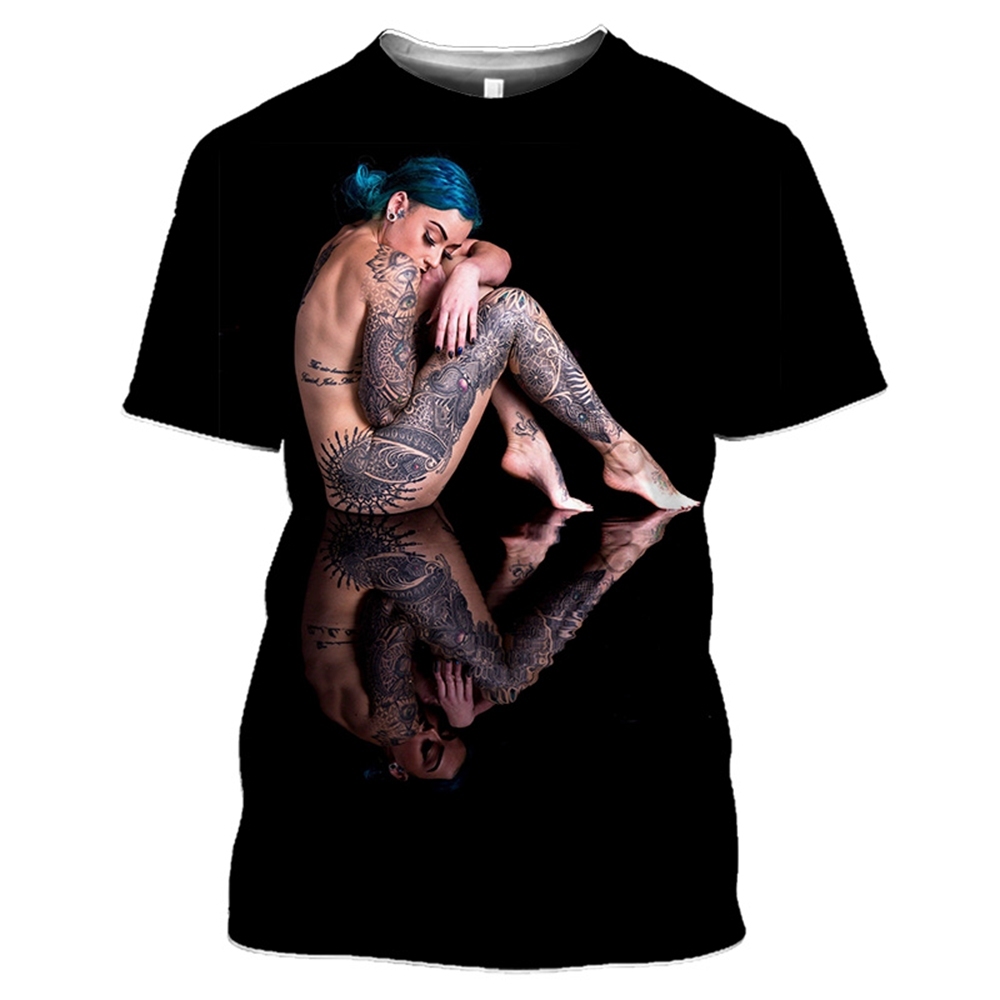 Sexy Goddess Tattoo 3D Print unisex T-shirts Summer Streetwear Top Tees ... - $9.99
