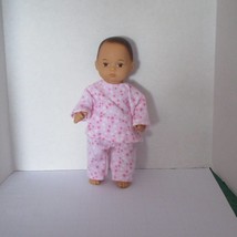 Pink stars flannel Pjs fits 8 inch AG Caring for Baby doll - £6.25 GBP