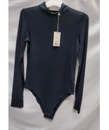 A New Day Women&#39;s Extra Small Black Mock Turtleneck Bodysuit Long Sleeve  - €13,77 EUR