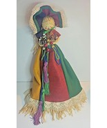 STRAW CHRISTMAS DOLL - HANG ON THE WALL OR CHRISTMAS TREE - $19.12 CAD