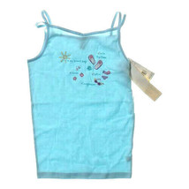 Carter&#39;s Girls 12 tank top style night shirt Beach Flip Flops Bikini Blu... - $9.00