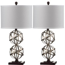 SAFAVIEH Lighting Collection Haley Modern Farmhouse Rustic Double Sphere Antique - £157.53 GBP