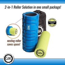 GIK 2-in-1 2-Inch Foam Roller Deep Tissue &amp; Muscle Recovery Improve Flex... - $17.50