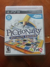 Sony PS3 Pictionary Ultimate Edition Video Game uDraw Tablet PlayStation PS 3 EC - £11.72 GBP