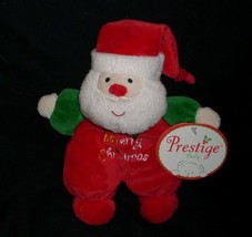 7" Prestige Baby Santa Claus Christmas Rattle Stuffed Animal Plush Toy New Tag - $23.75